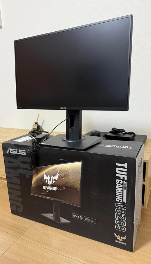 Affordable gaming monitor on workspace