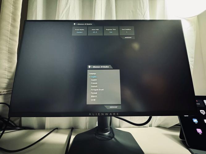 Gaming monitor in esports setup with peripherals