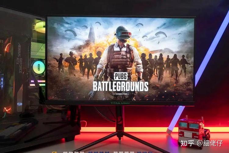 Gamer playing FPS on high refresh rate monitor