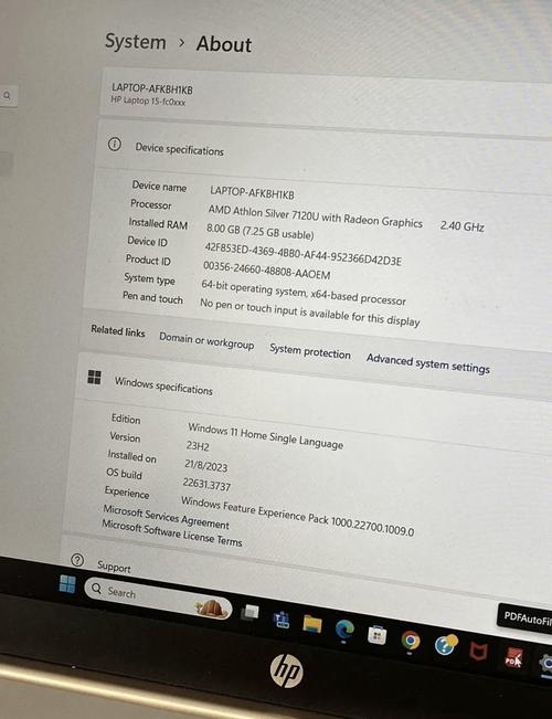 Monitor displaying performance and color specs