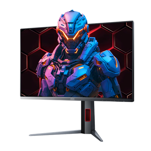 Modern gaming room with large monitor