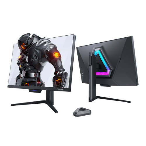 Gaming monitor rear view heat vents