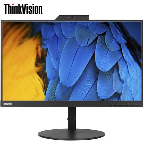 Clean monitor desk setup