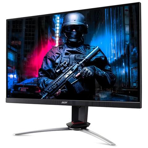 High refresh rate gaming monitor panel close-up
