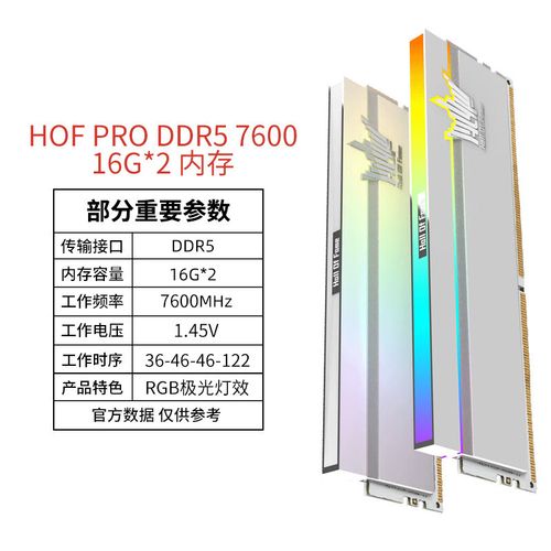 影驰HOF CLASSIC DDR5 7000 16G*2评测：高频低时序 白PCB经典内存套装