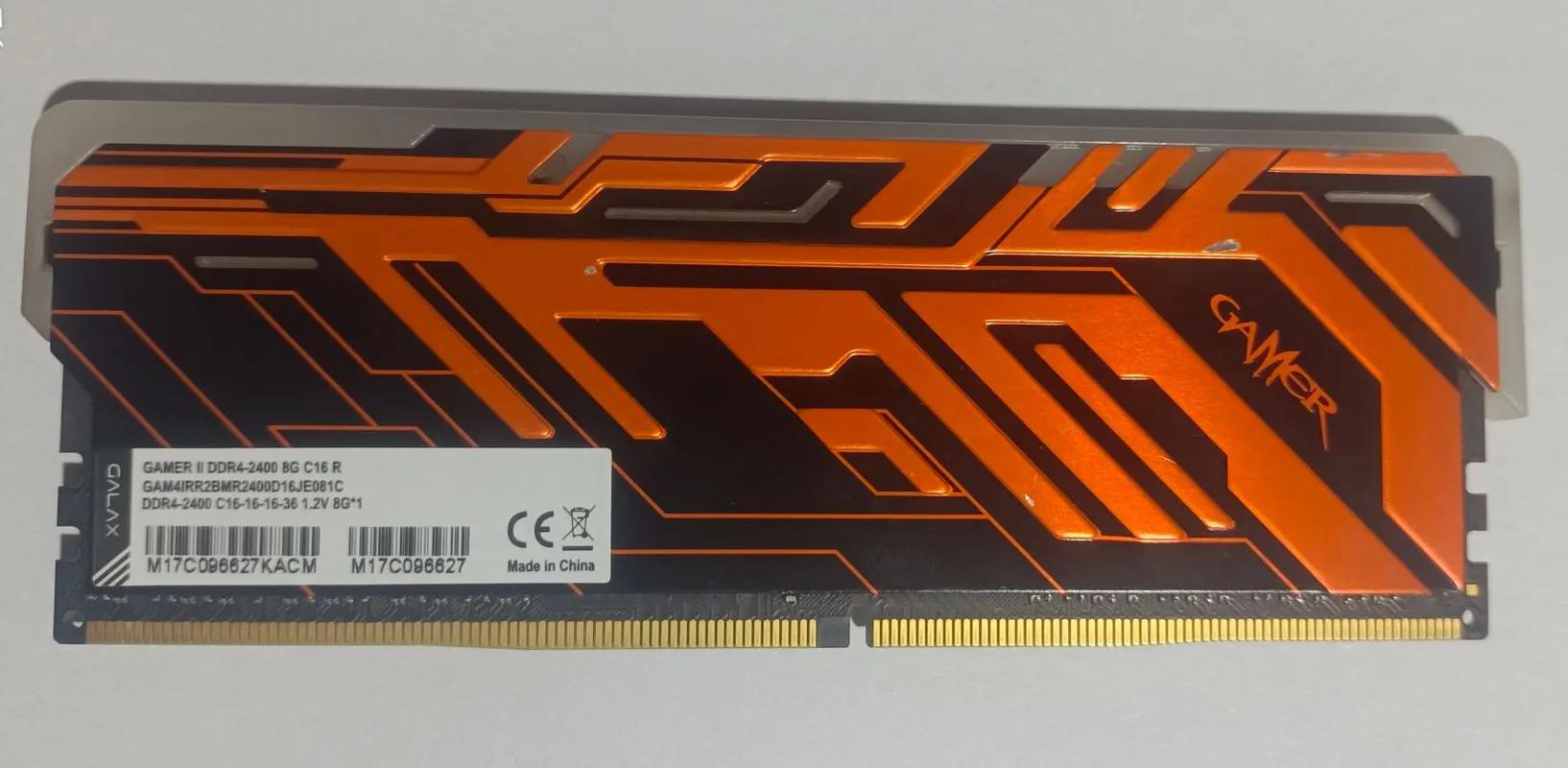 High frequency DDR4 RAM module on clean background