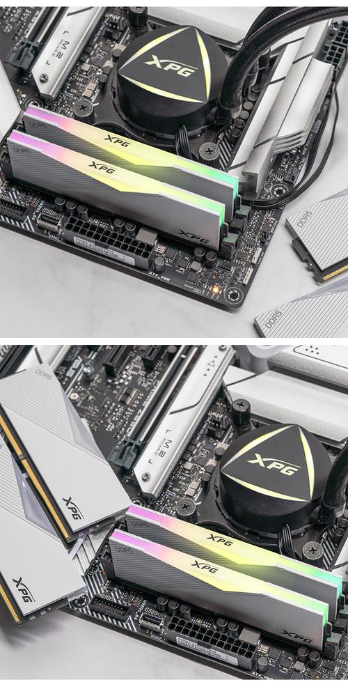 电脑内存安装与灯效展示