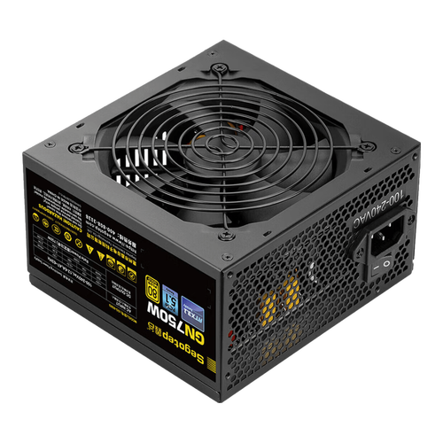 PSU hardware with fan and connectors