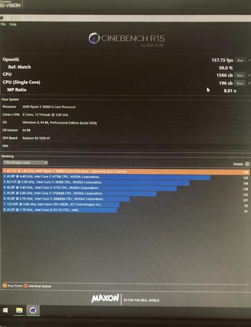 CPU performance benchmark hardware setup