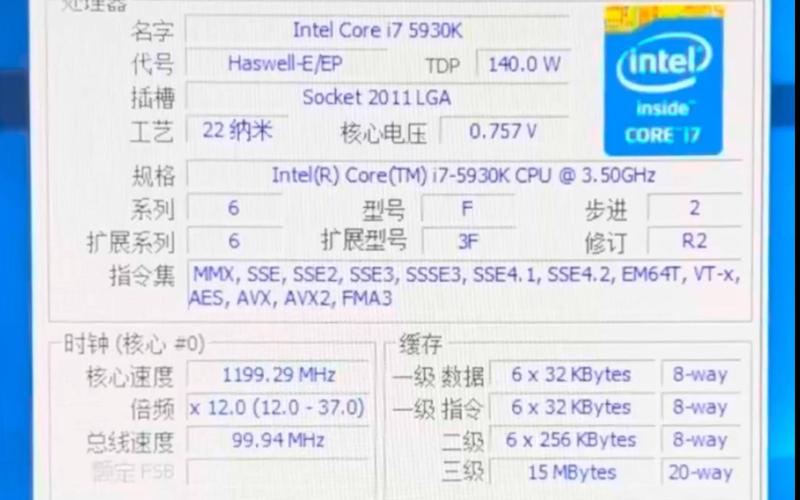 High performance CPU hardware specs