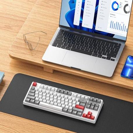 迈从KB087 青轴评测：87键三模机械键盘，199元入门无线新选择