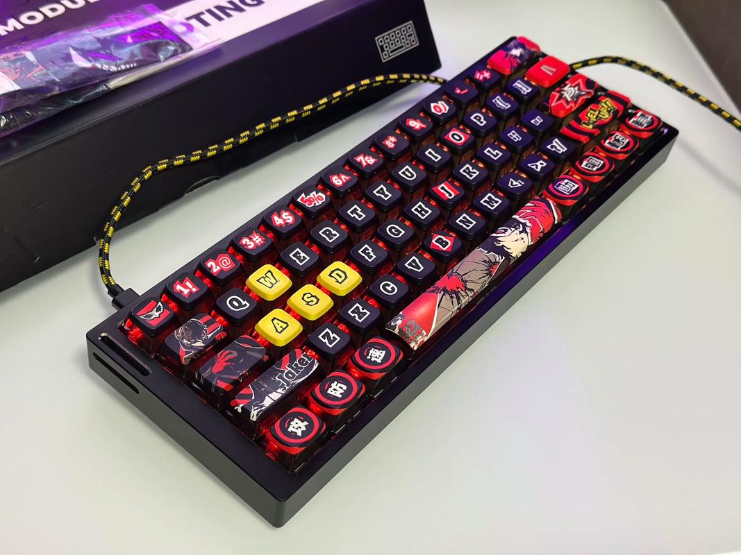 Black mechanical keyboard with premium smoke aesthetic