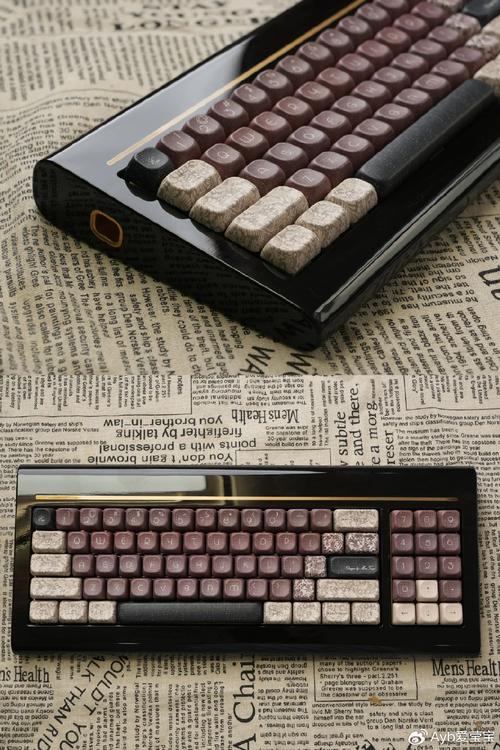 Compact 65% custom mechanical keyboard on desk