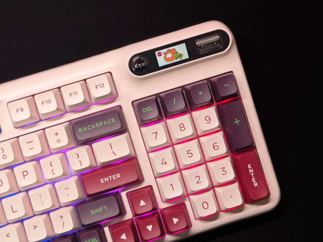 Wireless mechanical keyboard with RGB lighting