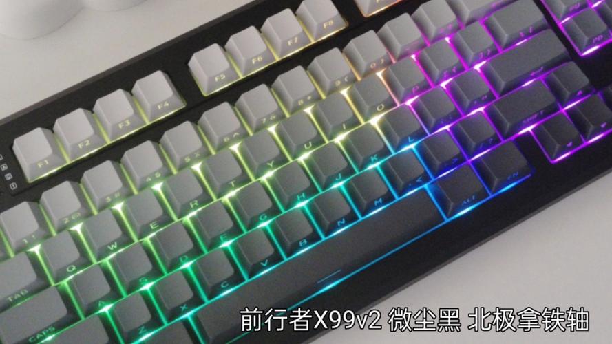 Black gaming keyboard with RGB