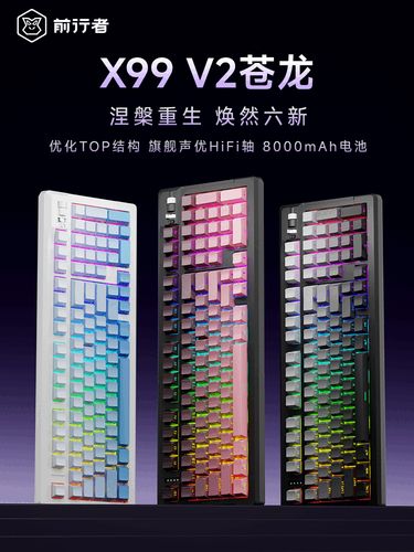 Mechanical keyboard with colorful RGB backlight