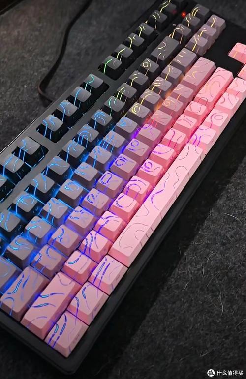 Backlit mechanical keyboard typing performance