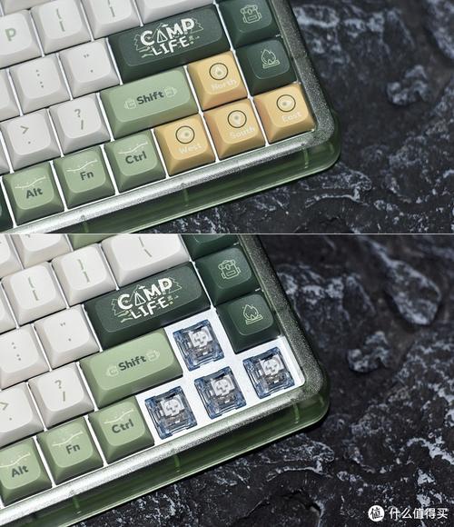 Close-up RGB mechanical keyboard details