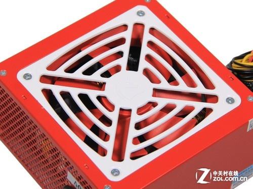 Open PC case with power supply and graphics card