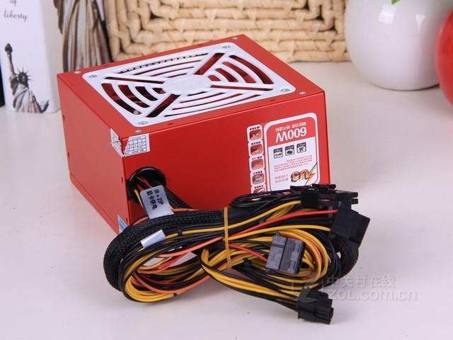 Computer components inside case with fans