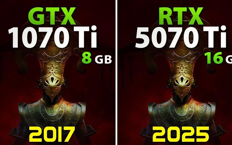 华硕PRIME RTX 5070 Ti 16G vs 影驰GeForce GTX 1070名人堂 深度对比