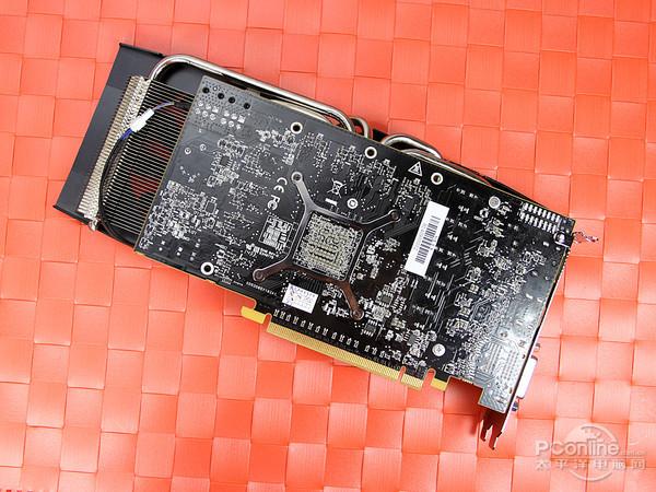 Close-up of GPU cooling system and PCB