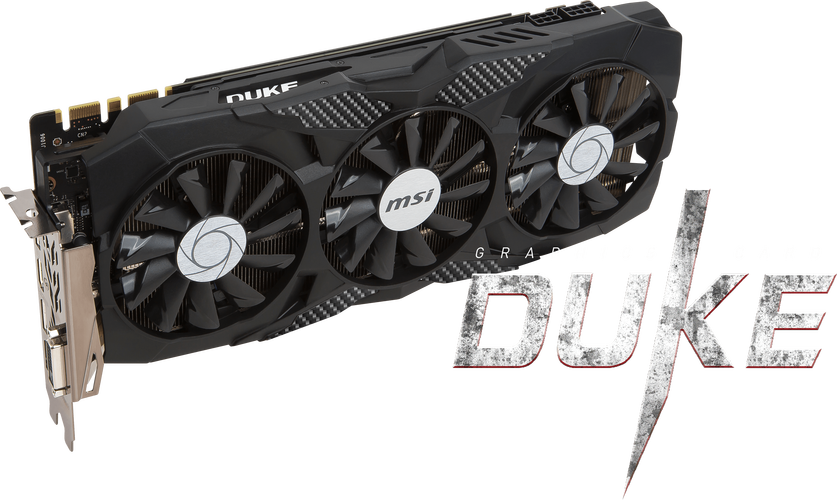 Gaming graphics card in action