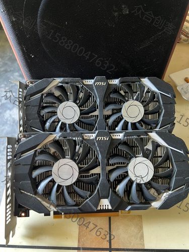 MSI GTX 1050 Ti 4G OC 显卡外观正面视图