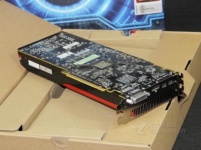 Graphics card close-up view showing design and ports