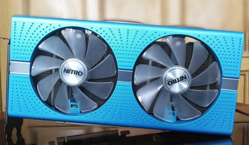 Graphics card internal components view