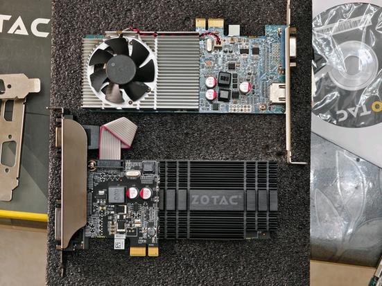 Silent fanless GPU hardware detail view