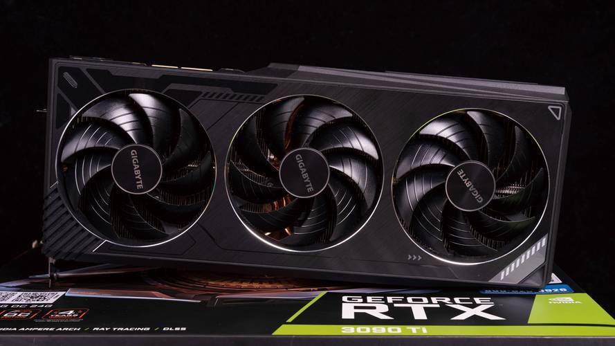 Graphics card in benchmark testing setup