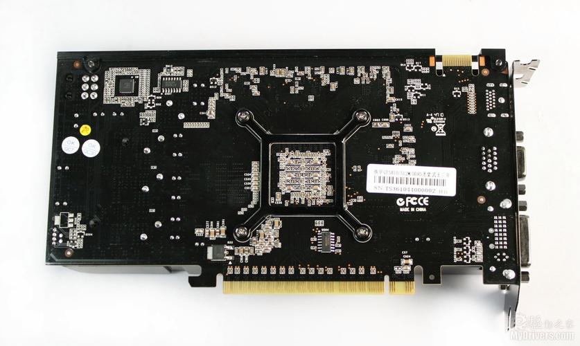 Close-up of GeForce graphics card components