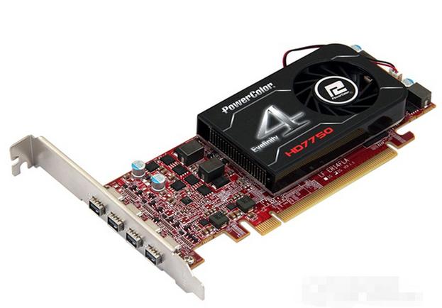 Graphics card technical specifications close-up