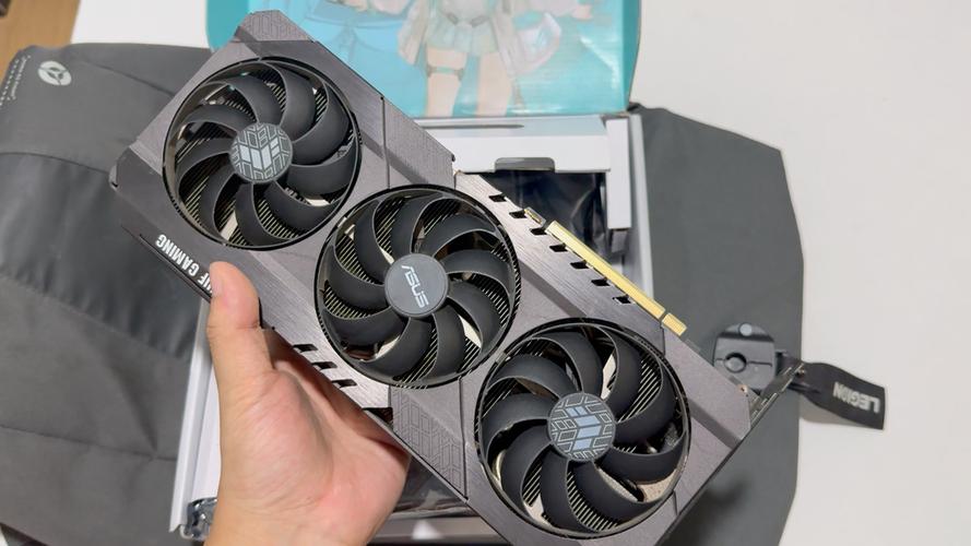 ASUS TUF RTX 3070 Ti graphics card close-up view