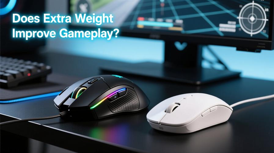 Gaming mouse in use during gaming session