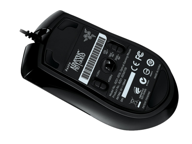 Mouse hardware details close-up