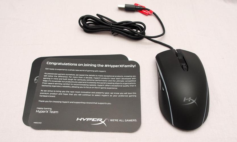 Gaming mouse on desk setup