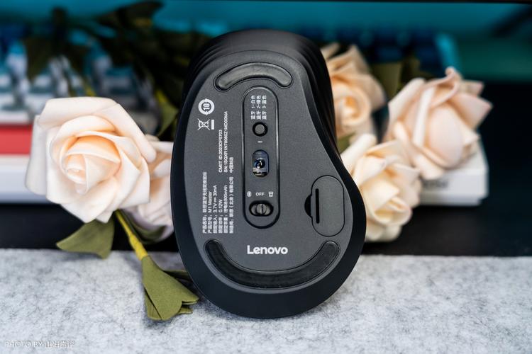 Wireless mouse in action on computer setup