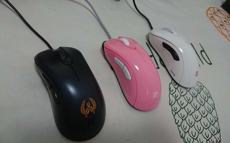 Gaming mouse close-up on desk