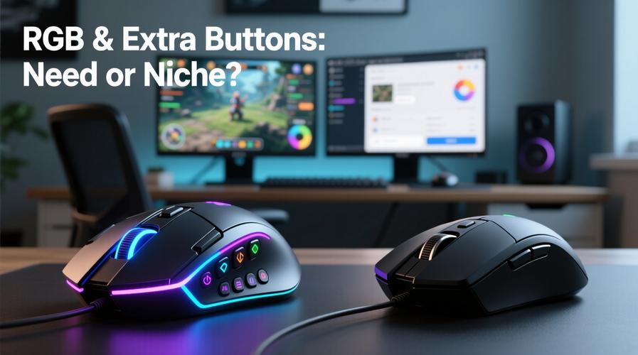 Gaming mouse hardware components and specs view