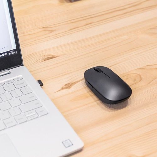 Close-up of computer mouse in action