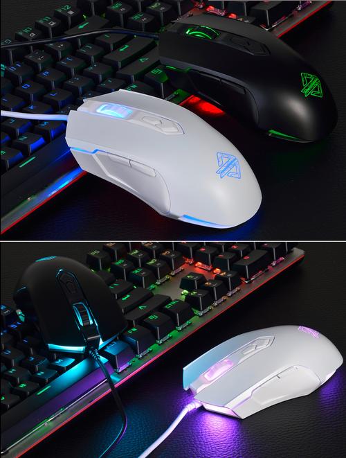 黑爵AJ52电竞鼠标外观特写