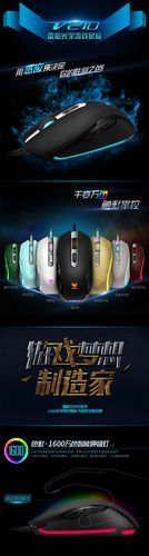 电竞玩家使用游戏鼠标操作