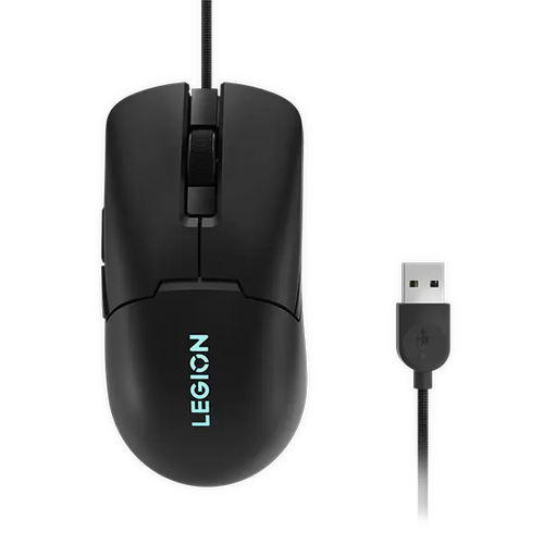 有线游戏鼠标USB接口与线缆特写