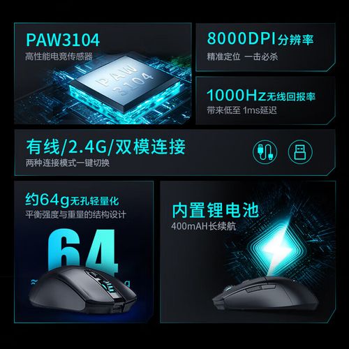 无线游戏鼠标握持姿势展示