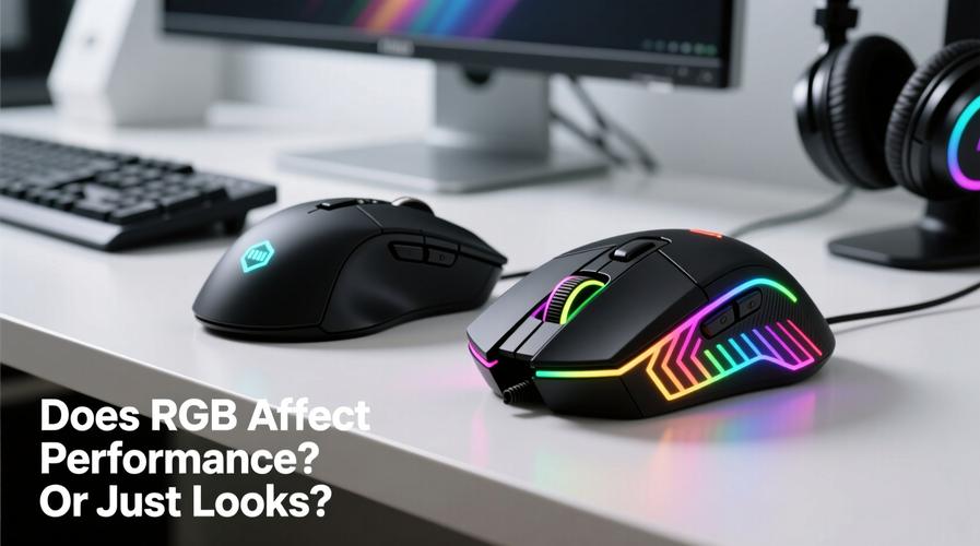 Blue wired gaming mouse