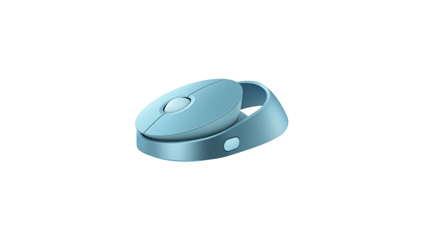 红色便携鼠标设计细节