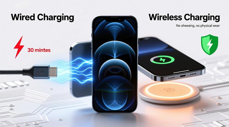 Silver cordless mouse on desk with tech gear