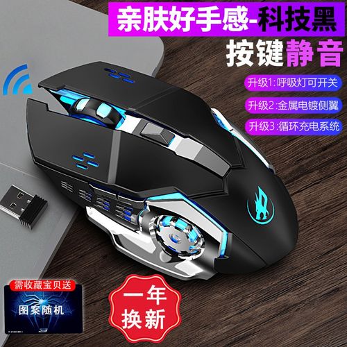 Black wireless mouse on desk